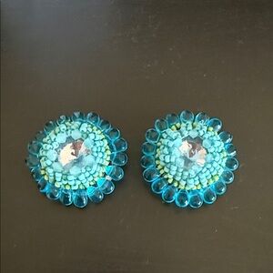 Lindsay Phillips Blue and Green Beaded Interchangeable Snaps!